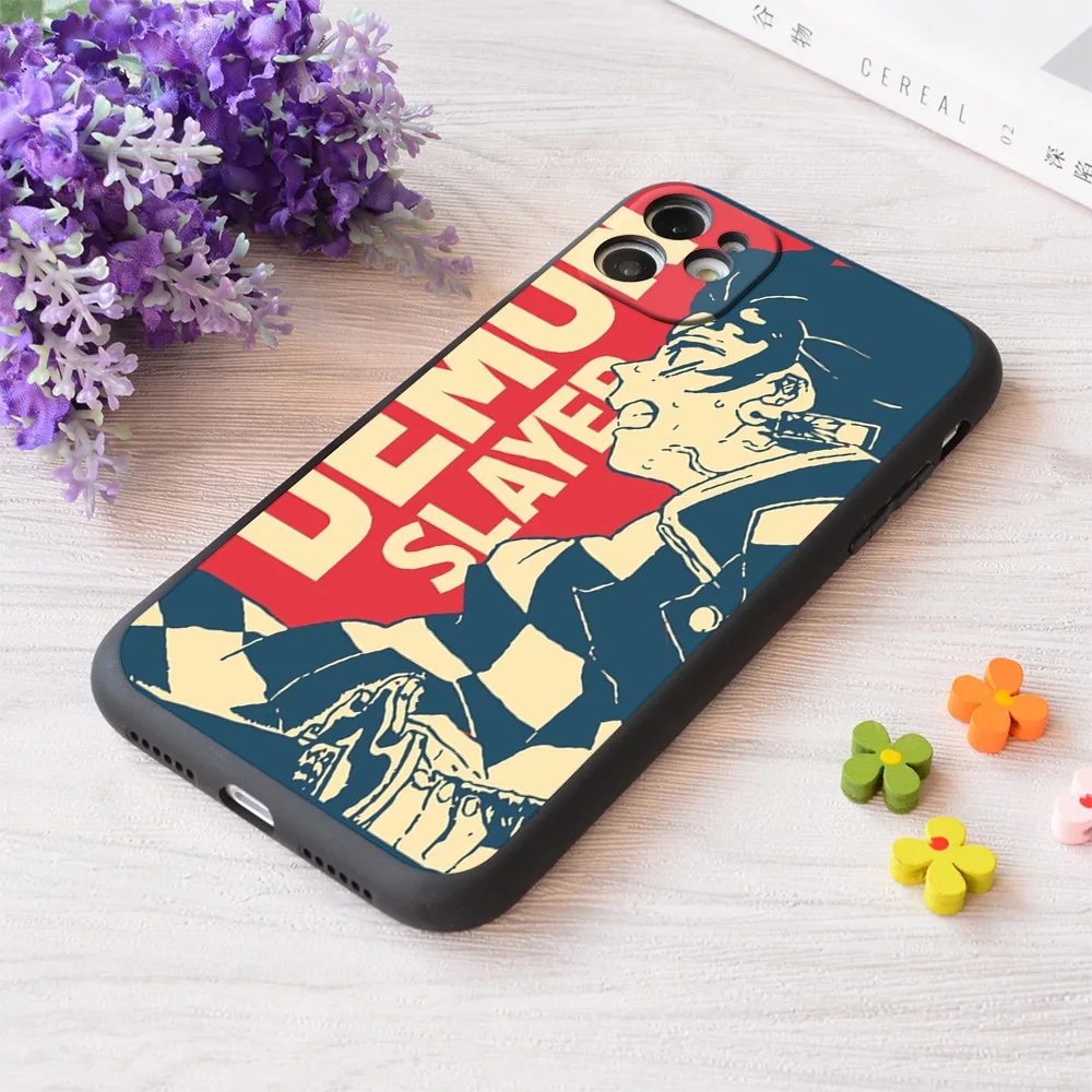 

For iPhone Demon Slayer Print Soft Matt Apple Case