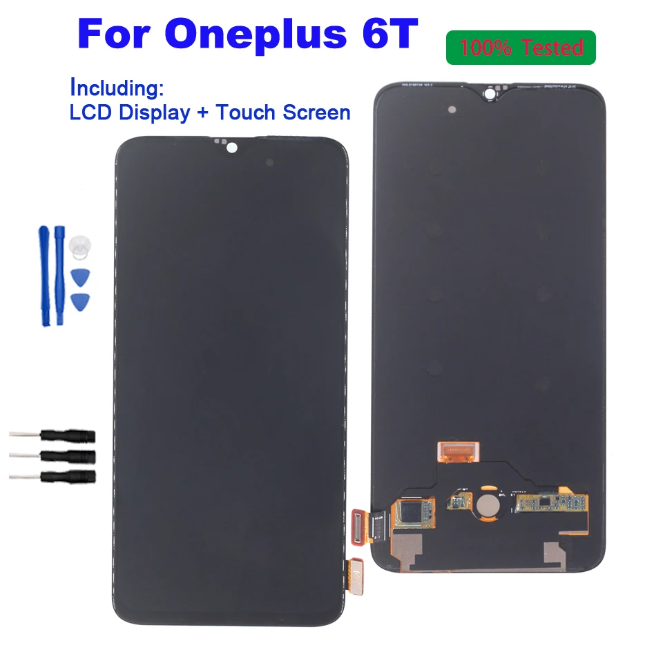 Pantalla t&aacute;ctil LCD Original para Oneplus 6T, montaje de digitalizador, piezas de reparaci&oacute;n-0