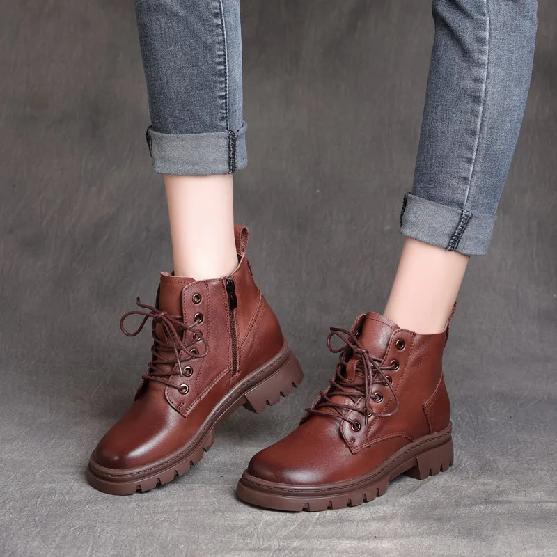 

Fashion Boots Women Fashion Party Women's Shoes Flat Design Style Platform Shoes Round Casual Footwear