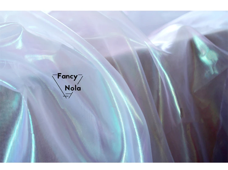 Лазерная Переливающаяся органза ширина 140 см сделай сам свадебное платье