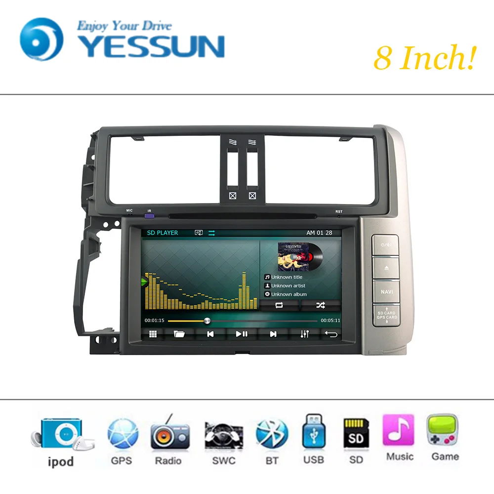 Автомобильный DVD плеер система Wince для Toyota Prado 150 автомагнитола стерео GPS навигация