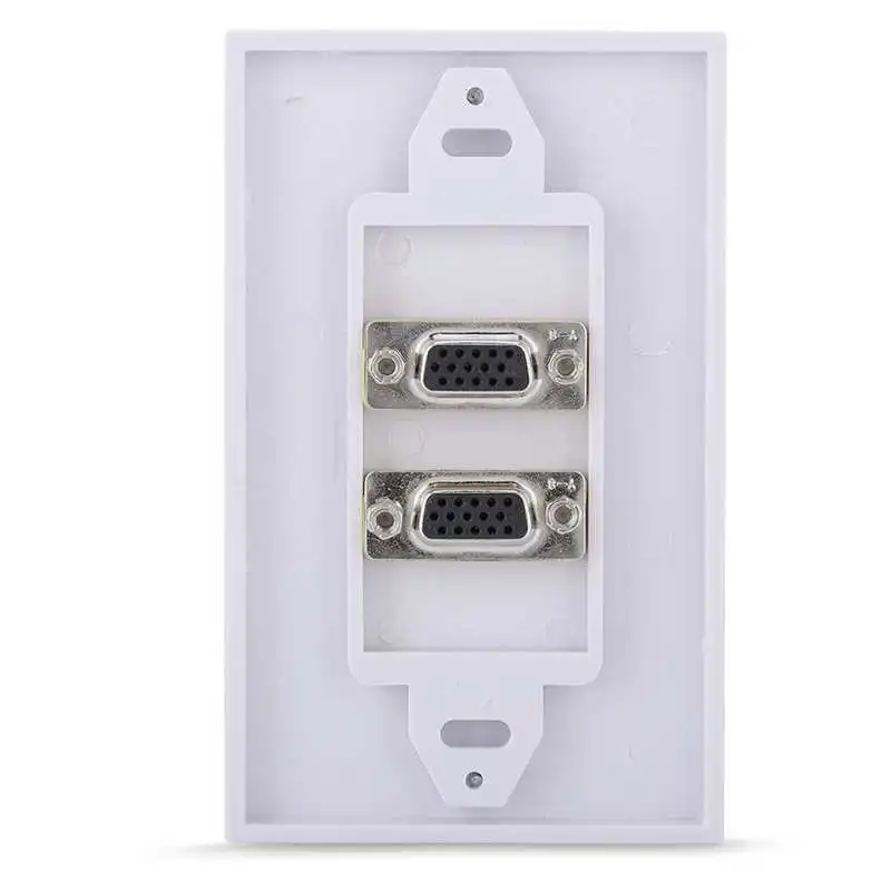 Видео разъем панель для крепления на стену HD VGA огнестойкий прочный АБС без пайки