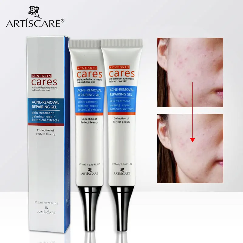 Восстанавливающий гель для удаления акне ARTISCARE 2 шт. контроль за крем лица