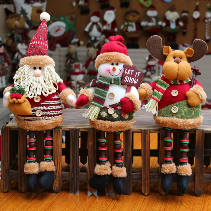 Декоративная кукла для рождественской елки 2020 Новогоднее украшение олень