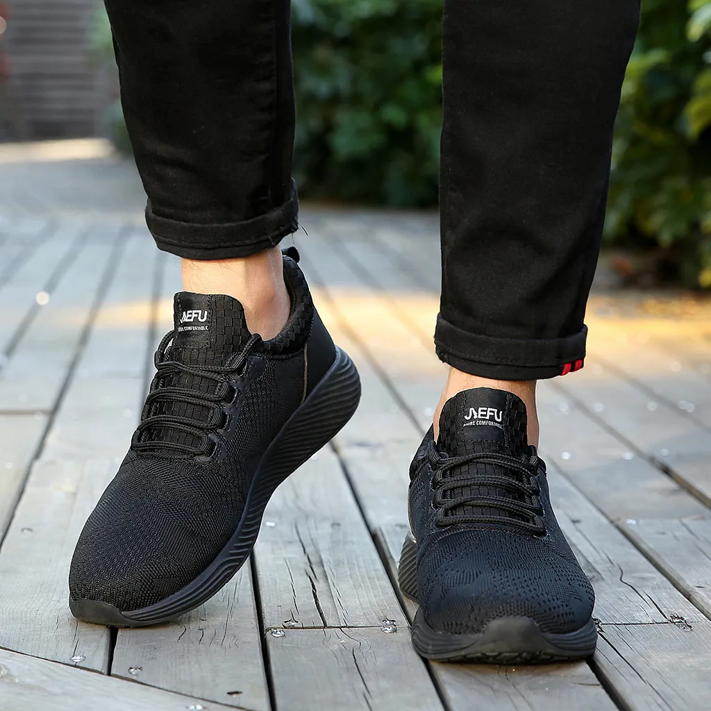 2019 кроссовки мужские сетчатые дышащие стальные легкие защитная Рабочая обувь