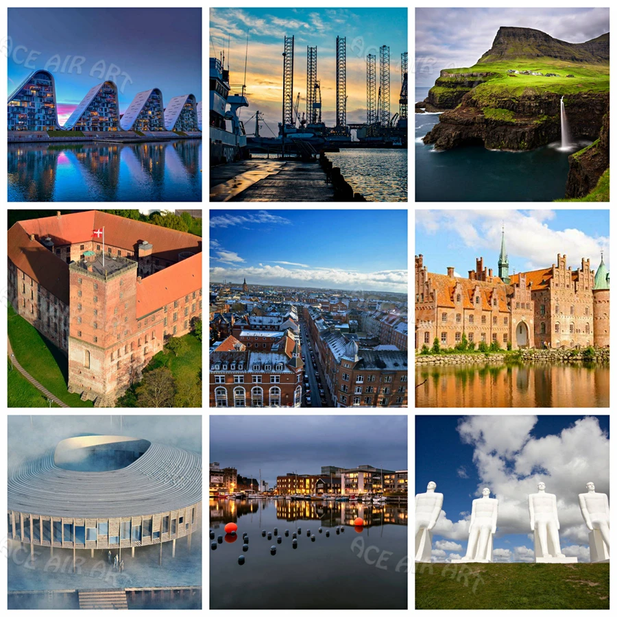 

Полноразмерная Алмазная 5D картина своими руками Дания известный пейзаж Картина Вышивка Мозаика Искусство украшение для дома