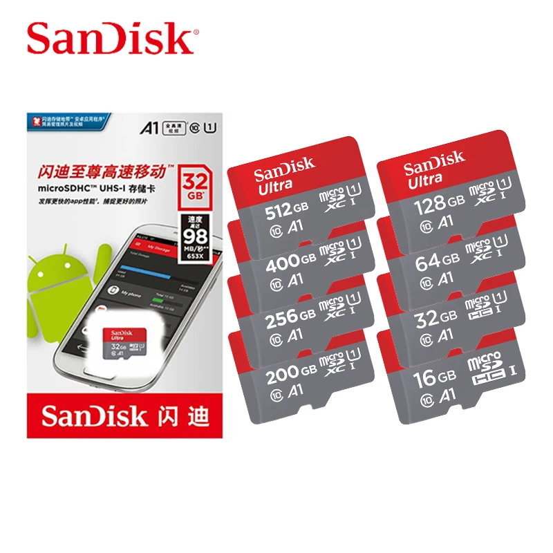 SanDisk карта памяти Micro SD 16 гб 32 64 128 512 гб|Карты памяти| |