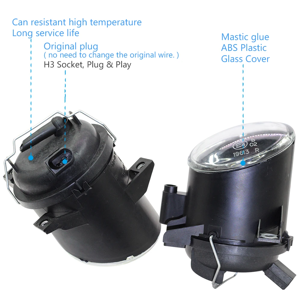 Автомобильная передняя противотуманная фасветильник в сборе абажур + галогенная