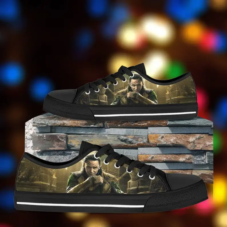 

Loki shoes Mens Womens Designer Leisure Sneakers Men Casual Canvas Shoes Off White