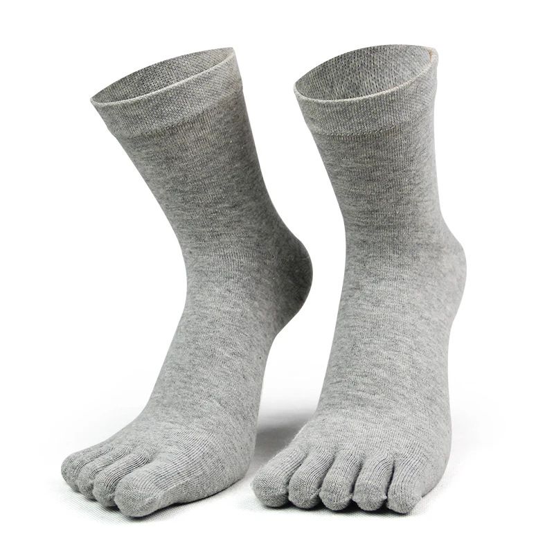 Носки мужские/женские дышащие хлопковые с пятью пальцами для велоспорта бега