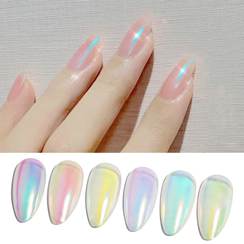 

Nail Art Aurora Powder Shell Neon Glitter Laser Symphony Magic Mirror Powder Nail Decoration Nail Art Design Nail Foil 3d Charms