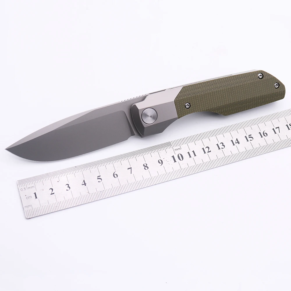 Ножи SMKE на заказ складной нож Synapse Flipper лезвие M390 Микарта + титановая ручка