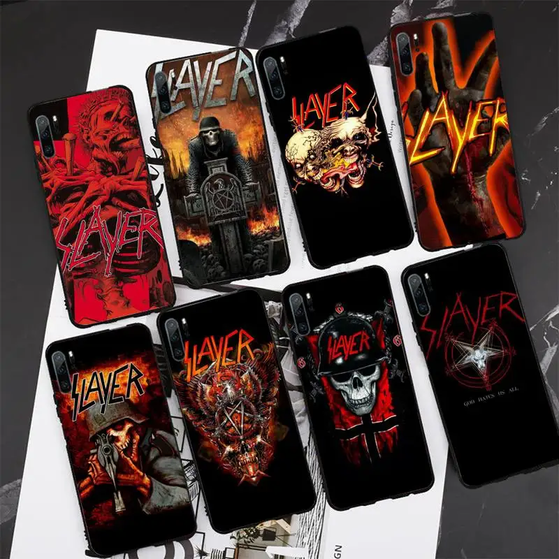 

Slayer Heavy Metal Rock Band Phone Case for Xiaomi mi5x mi6 mi6x mia2 mi8 mi9 mi10 note2 note3 note10 pro max plus 10 lite cover