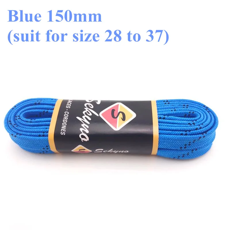 Blue 150mm Профессиональные роликовые коньки, шнурки длиной 150 мм, 170 мм, эластичные нейлоновые Прочные шнурки, желтые, синие, красные, черные шнурки длиной 1,5 м, 1,7 м - Цвет: Blue 150mm