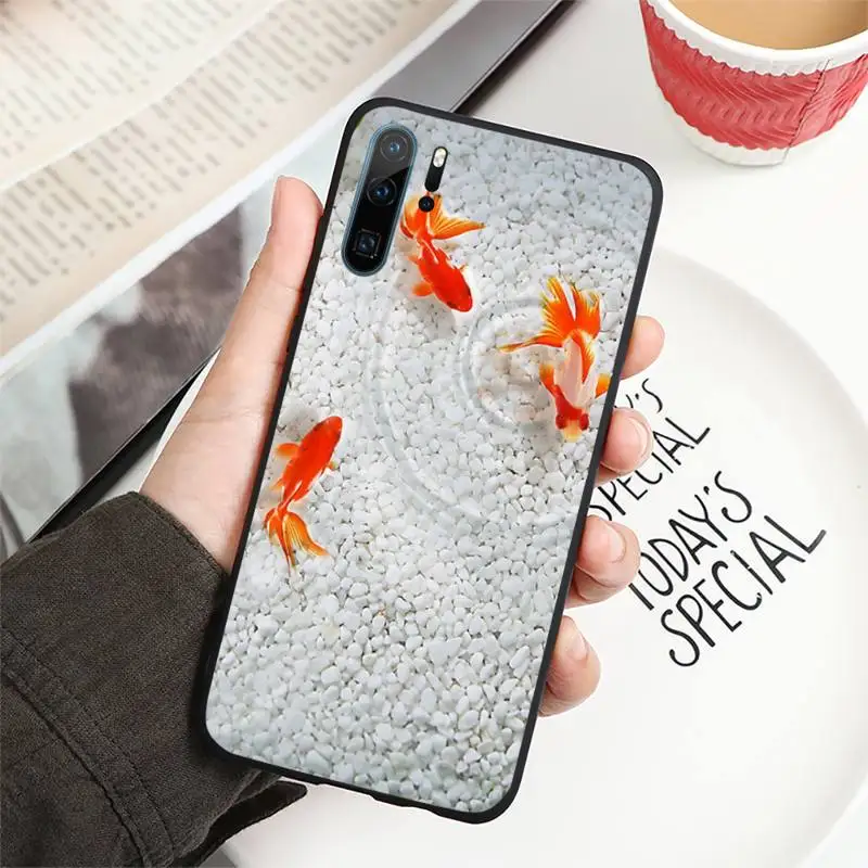 

Lucky koi fish Phone Case For Huawei P40 P20 P30 lite Pro P Smart 2019 Mate 40 20 10 Lite Pro Nova 5t