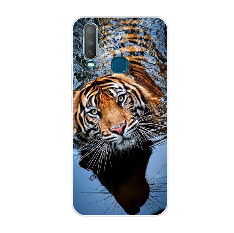 Темно-коричневый 6,35 ''для Vivo Y17 Y15 Y 12 y 3 чехол мягкий TPU телефон крышка для Vivo Y 17 Y 15 Y 12 y 3 задняя крышка чехол силиконовый Coque Cool Funda - Цвет: Темно-коричневый