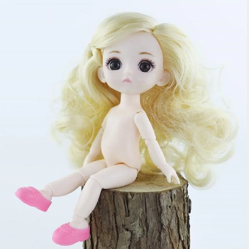 1/12 BJD куклы 13 шарниров подвижная Детская кукла лысая голова 16 см DIY оригинальные