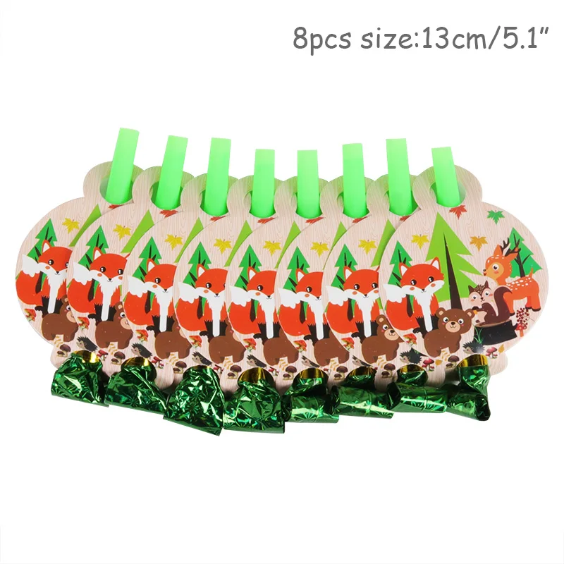 Вечерние бумажные стаканчики Cyuan с изображением животных из мультфильма для