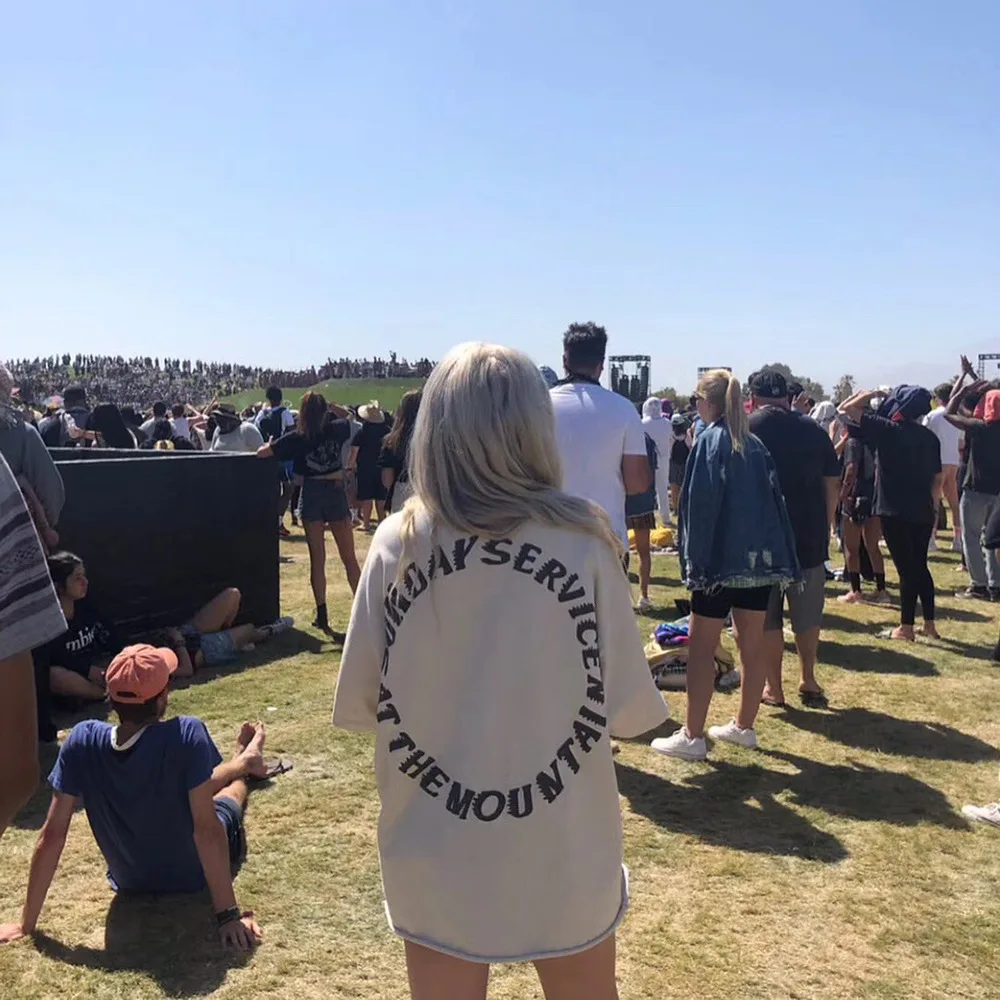 Футболка оверсайз с надписью Trust God для мужчин и женщин топ в стиле хип-хоп