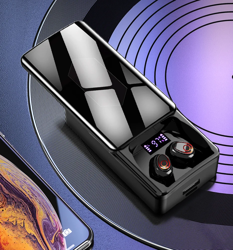 Cheap TWS سماعة لاسلكية تعمل بالبلوتوث 5.1 سماعات 10000mAh صندوق شحن لاسلكي سمّاعات رأس HiFi 9D سماعة ستيريو الرياضة سماعات مقاومة للماء