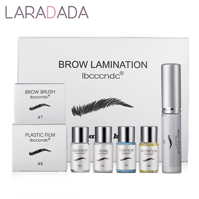 1 Set Brow Lamination Kit Eyebrow Perm Lotion Eye Brow Lifting Semi-permanet Beauty Salon Brow Lift Perming Nutrition 5ml