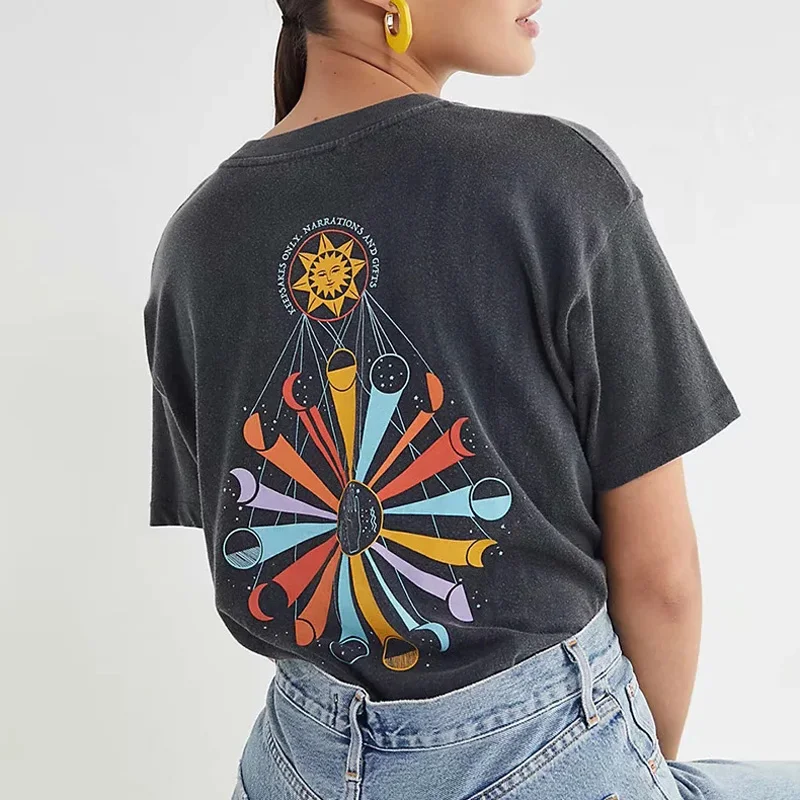 Богемный Вдохновленный Классический Группа Футболка graphic tee для женщин