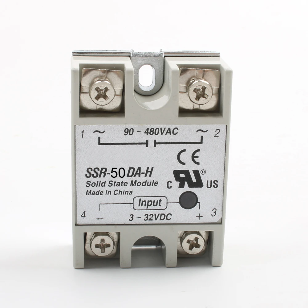 solid state relay SSR-50DA-H 50A DC TO AC SSR 50DA H Resistance Regulator heat sink | Обустройство дома