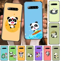 super cute panda phone case for xiaomi redmi black shark 4 pro 2 3 3s cases helo black cover silicone back prett mini cover fund