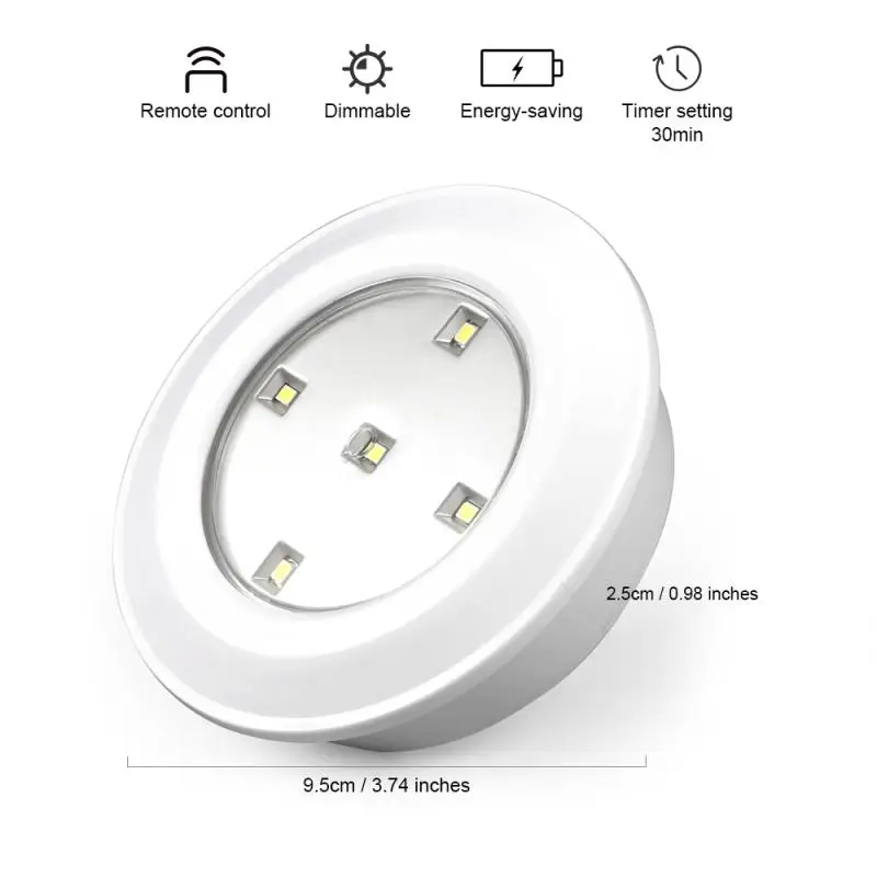 6 шт. диммируемая светодиодная подсветка под шкаф пульт дистанционного