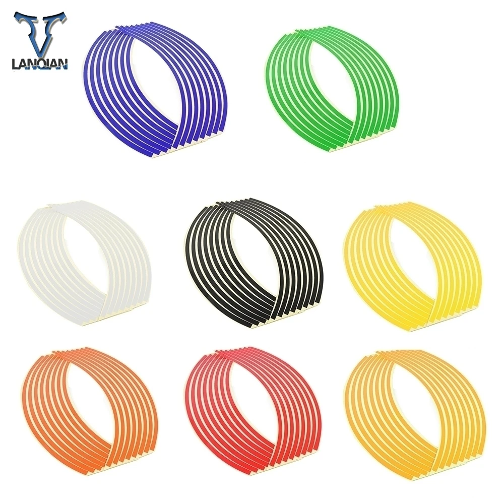 17inch/18inch Motorcycle Stickers Reflective Wheel Sticker Rim Strip motorcycle wheel stickers | Автомобили и мотоциклы
