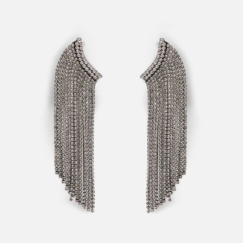 JURAN ZA, новая мода, геометрические висячие серьги с кристаллами,, Boho, ручной работы, висячие серьги для женщин, ювелирное изделие, подарок