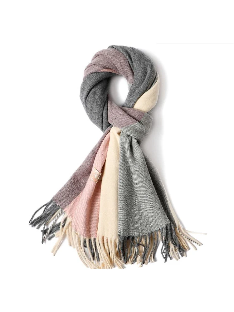 2020 женские модные шарфы на каждый день кашемировый Новый зимне-весенний шерстяной клетчатый шарф женский длинный стильный универсальный т... от AliExpress WW