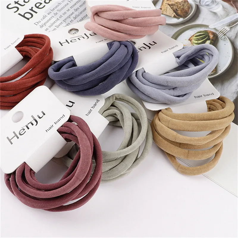 6 шт. парикмахерские инструменты черная резинка для волос