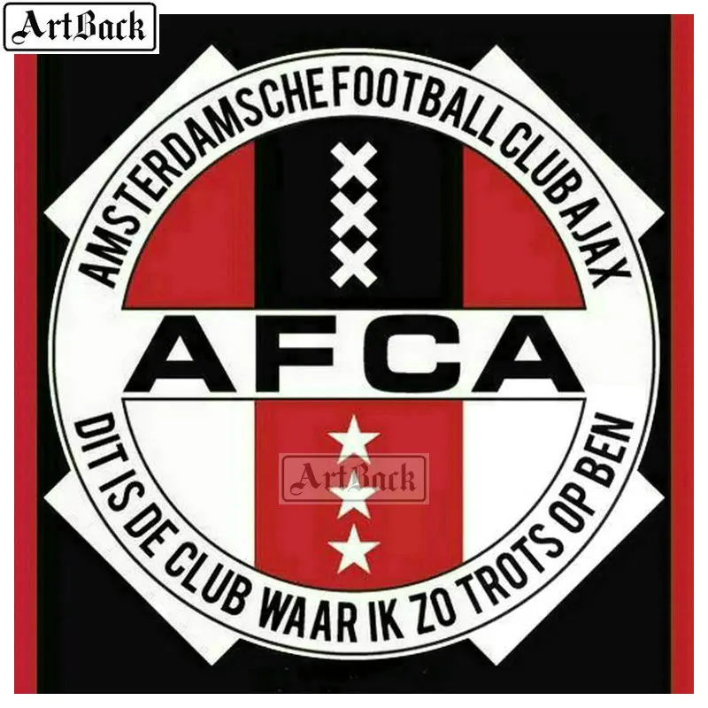 Алмазная картина ajax футбольный значок сборная Нидерландов полная квадратная Алмазная мозаика 5d наклейка Рождественский подарок для детей - Цвет: F