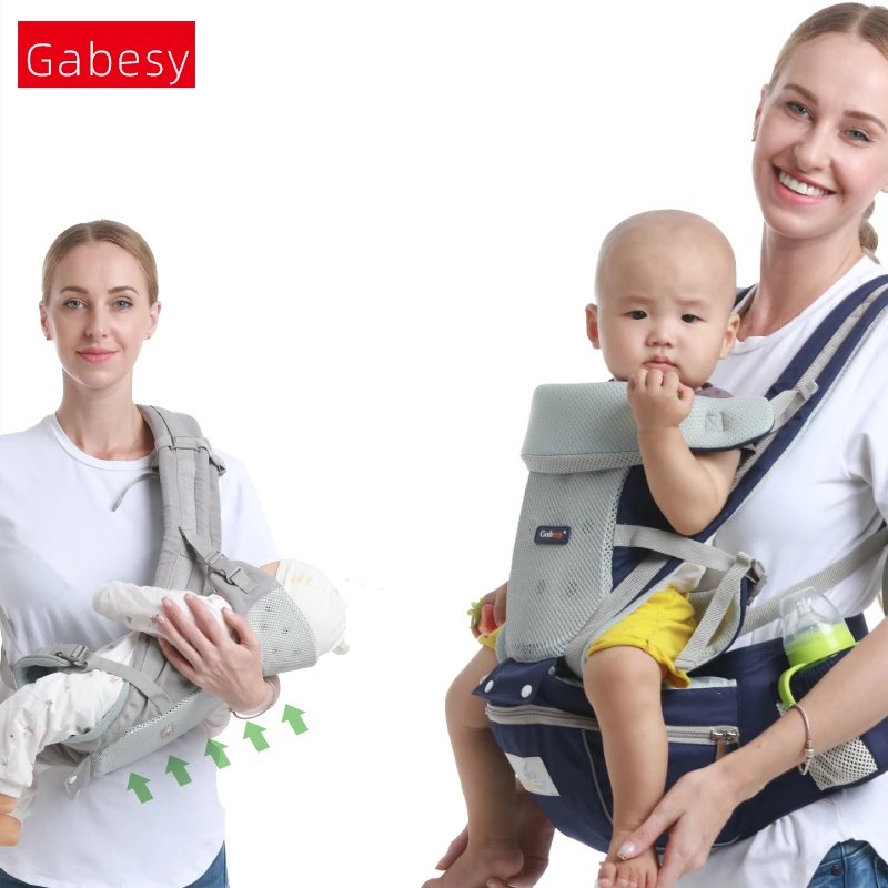 3 в 1 Многофункциональный эргономичный рюкзак кенгуру для малышей Обёрточная