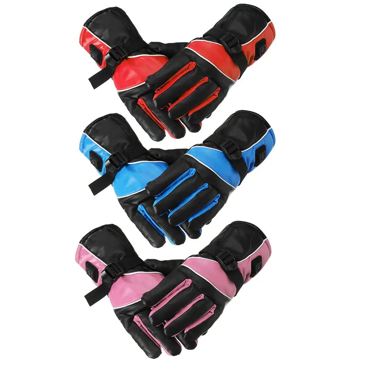 

3 Gear Heated Electric Gloves Thicken Cotton Winter Gloves Men Women Waterproof Mittens Thermal Outdoor Ski Full Finger Gloves