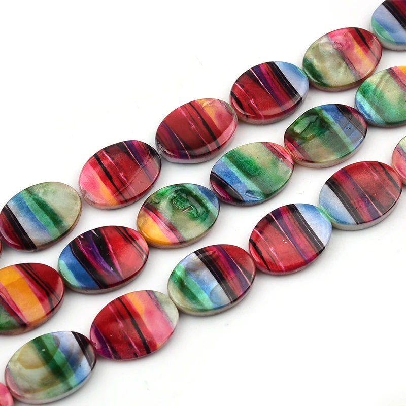 

10x5/13x8 мм цветные овальные бусины-ракушки с рисунком, бусины-подвески, Аксессуары для ожерелья, оптовая продажа, подарок
