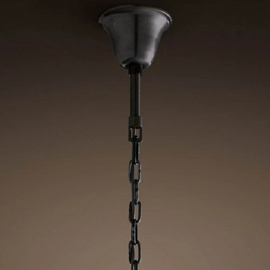 

ZISIZ led e14 American Iron Crystal Black Clear Round Lustre Chandelier Lighting Suspension Luminaire Lampen For Foyer