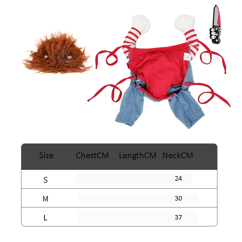 Костюмы для собак на Хэллоуин забавная игрушечная кукла парик одежда домашних
