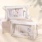 Прозрачный чехол-карандаш на молнии, из ПВХ