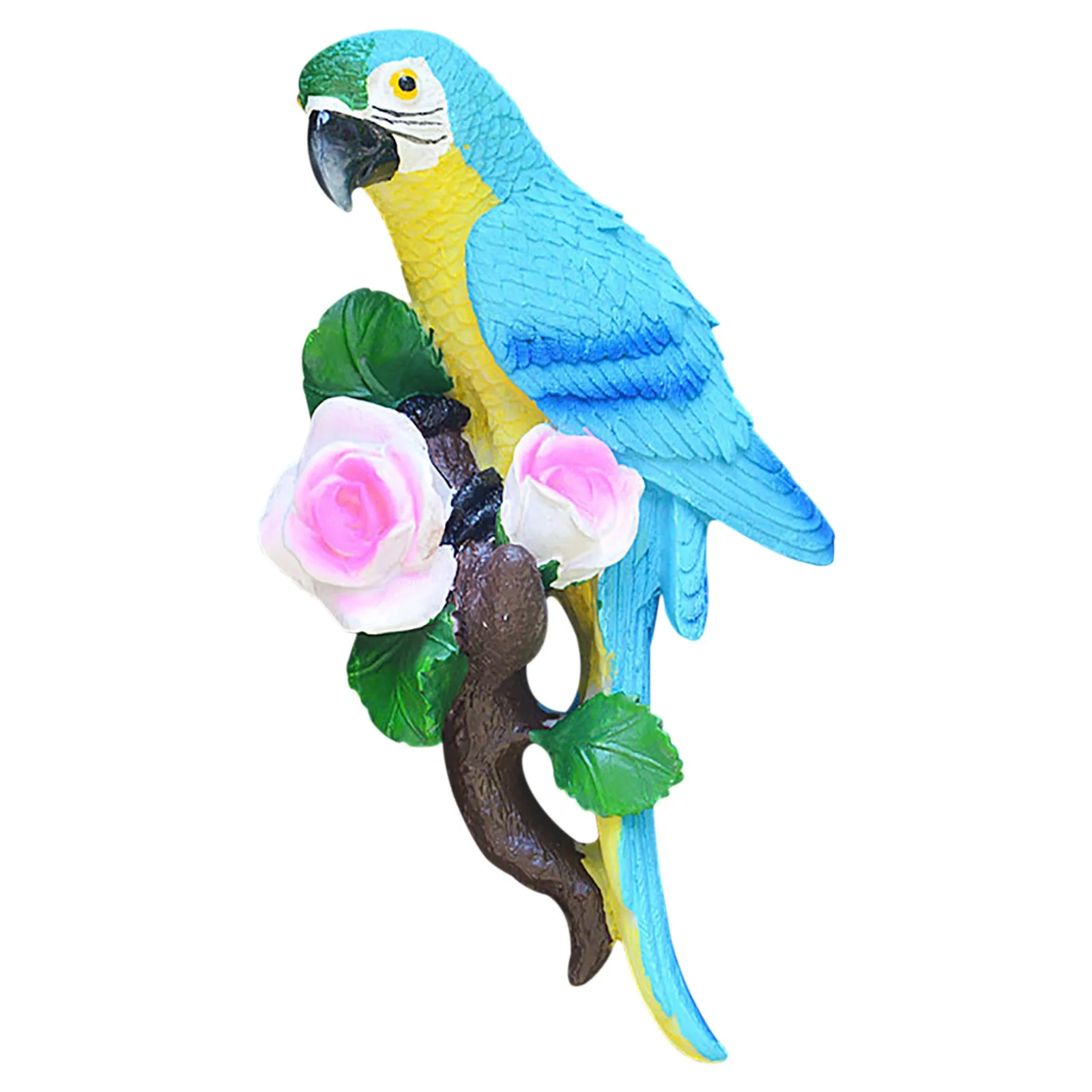 1 шт. сад попугай статуя настенный DIY Ара украшения дома орнамент лужайки 20x10x6 см