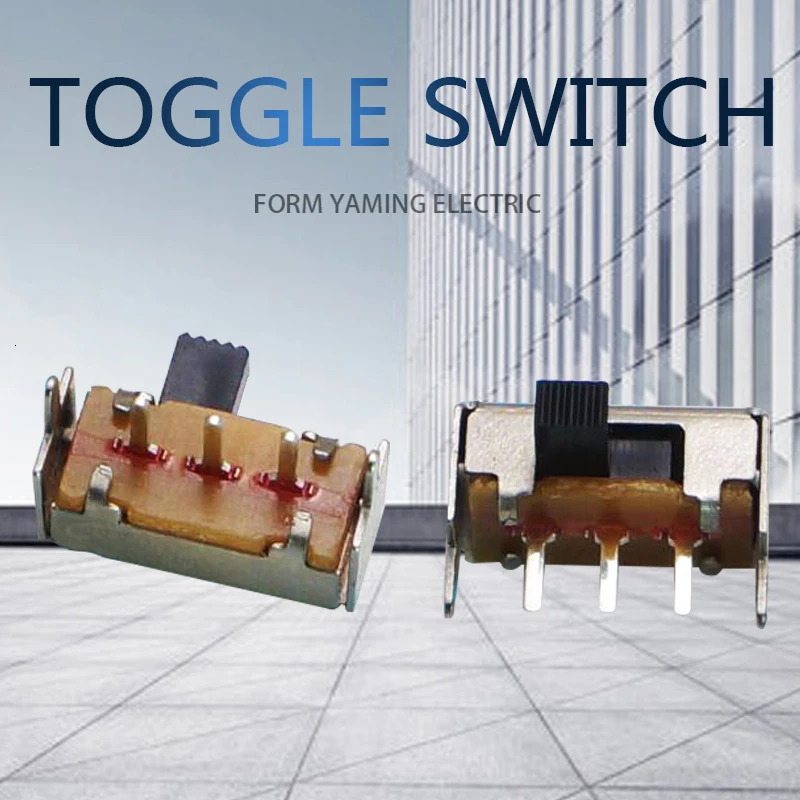 100 шт Скользящие переключатели 5 мм два положения контактов пять футов Мини