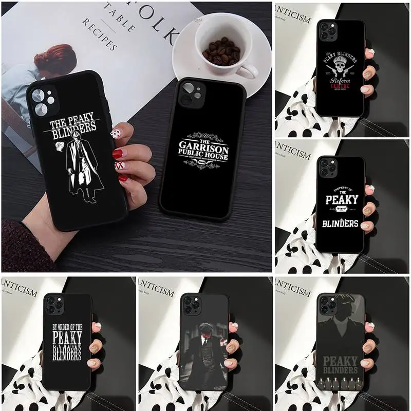

Movie Peaky Blinders Phone Case Matte Transparent for iPhone 7 8 11 12 s mini pro X XS XR MAX Plus cover funda