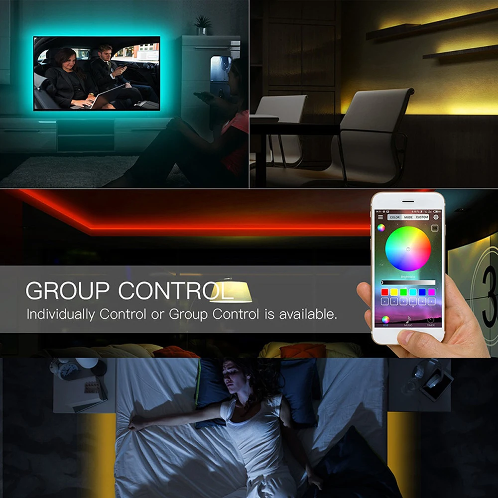 WiFi беспроводной контроллер USB DC 5V светодиодный диммер для 5050 RGB полоса с