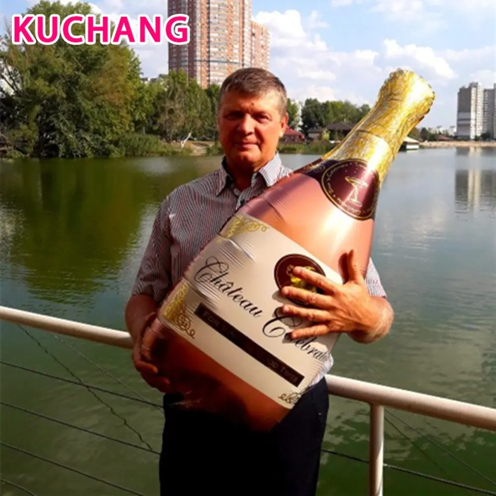 Большой размер, 2 шт./лот, чашка для шампанского, пивная бутылка, надувные шары из алюминиевой фольги, гелиевые шары для свадьбы, дня рождения, вечеринки, украшения дома