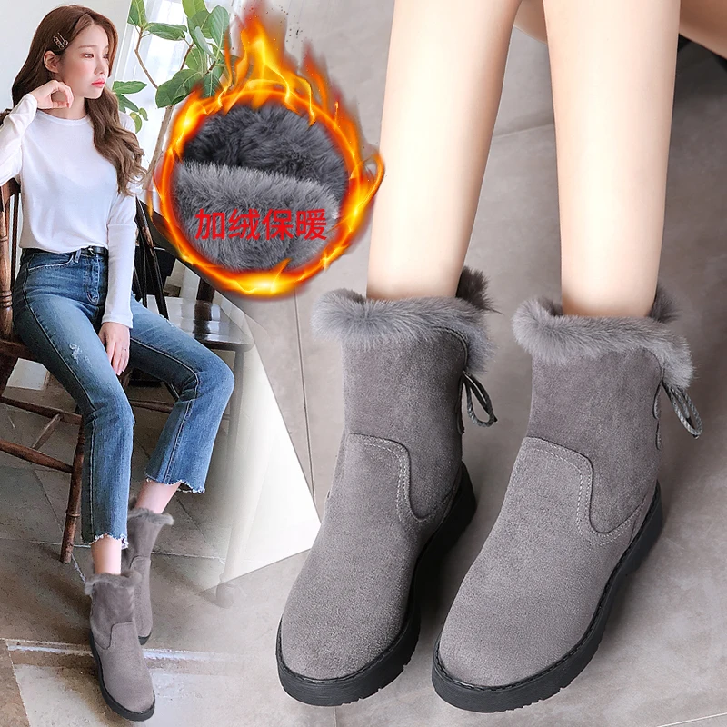 Женские зимние сапоги два способа ношения пара обуви дизайнерские нескользящая