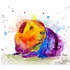 Алмазная живопись морская свинка, мозаика, фото вышивка крестиком, значки животных, алмазная вышивка, полная квадратнаякруглая вышивка