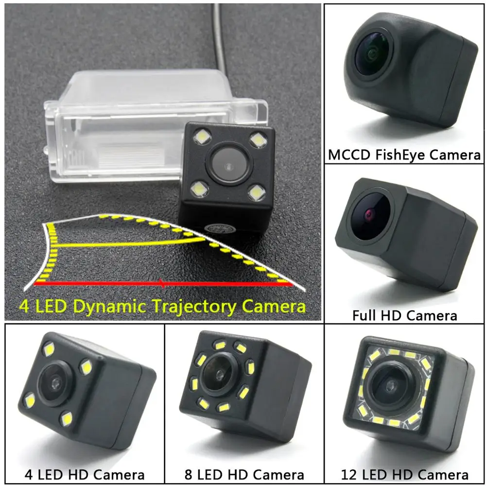 HD динамическая траектория заднего вида камера для Ford Kuga Escape 2013 2014 2015 резервное