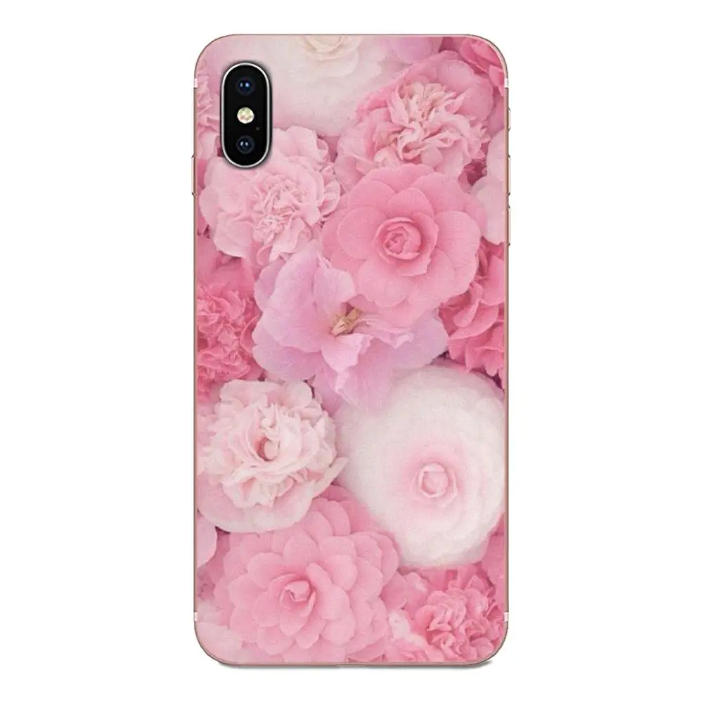 Красивые розовые гвоздики с цветами для Xiaomi CC9 CC9E Mi 3 4 4i 5 5S 6 6X 8 9 SE Play Plus Pro Lite A1 Mix 2 Note