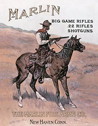 Винтажные винтажные винтовки и дробовики MARLIN Классическая реклама жестяной знак